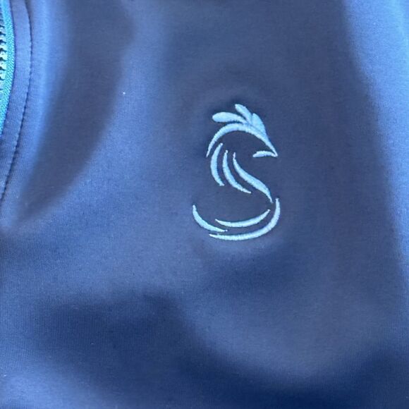 Fairway & Greene Men's Golf Vest L Blue 1/4 Zip Performance Tech Lightweight F&G - Picture 4 of 8